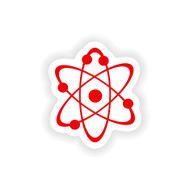 icon sticker realistic design on paper physics