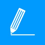 Flat icon of notes N8