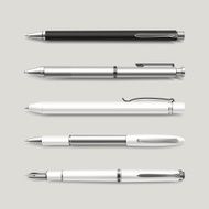 graceful white pens set N2