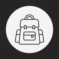 backpack line icon N38