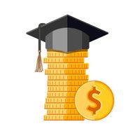 Graduation cap on money N3