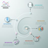 Modern infographics options banner N157