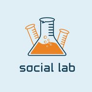 social lab concept vector design template N2