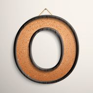 3d wooden frame cork board letter O