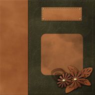 Classical book cover with decorative elements