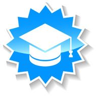 Knowledge blue icon