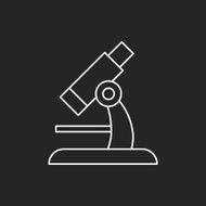 Microscope line icon N17