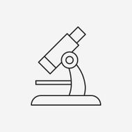 Microscope line icon N18
