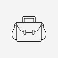 school bag line icon N10