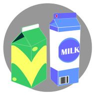 Vector milk carton pack N2