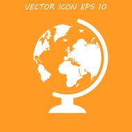 geography school earth globe web icon vector illustration N8