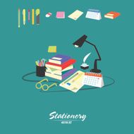 Stationery vector set