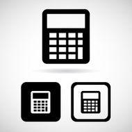 calculator icons set great for any use Vector EPS10