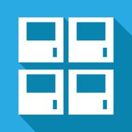 Vector locker icon Illustration EPS10 N8