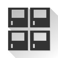 Vector locker icon Illustration EPS10 N11