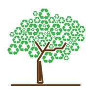 Recycle Symbol Tree - Illustration