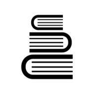 Books stack from top view symbol icon vector illustration eps10