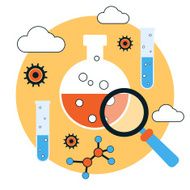 Science research vector concept N2