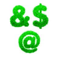 Font Figures from the grass