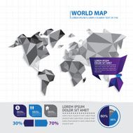 World map infographic N5