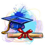 Graduation Cap and Cirtificate