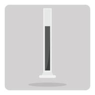Vector of flat icon test tube