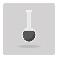 Vector of flat icon test tube N2