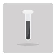 Vector of flat icon test tube N3