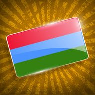 Flag of Karelia with old texture