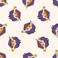 student cartoon seamless pattern N13