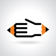hand with pencil education idea N3
