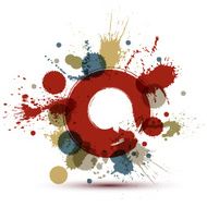 Colored modern vector acrylic wallpaper eps8 blob