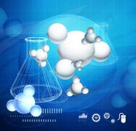 science abstract background N2