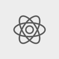 Atom thin line icon N2