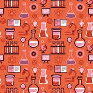 Vector seamless pattern - science and education