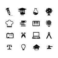 Education icons N173