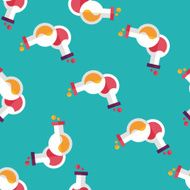 test tube flat icon eps10 seamless pattern background N7