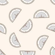 stationary protractor cartoon seamless pattern background