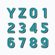 Alphabet set vector illustration type fonts dot colour N3