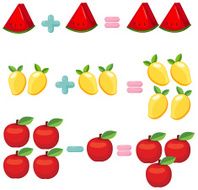 fruits to learn mathematics