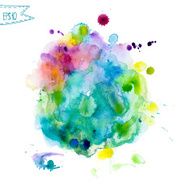 Abstract hand drawn watercolor background vector illustration N3