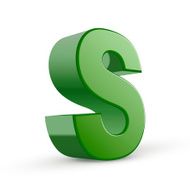 3d green letter S N2
