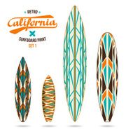 Retro vintage prints for surfboards N3
