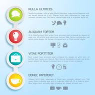 Vector abstract paper infographic background