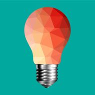 Bulb in red poly