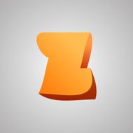 Letter Z Vector comic style font EPS10