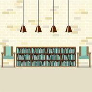 Reading Seats With Bookcase