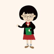 student cartoon theme elements vector eps N151