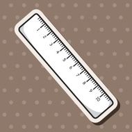 stationary ruler theme elements vector eps N19