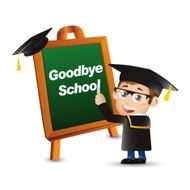 People Set - Education Graduate student Goodbye school Man